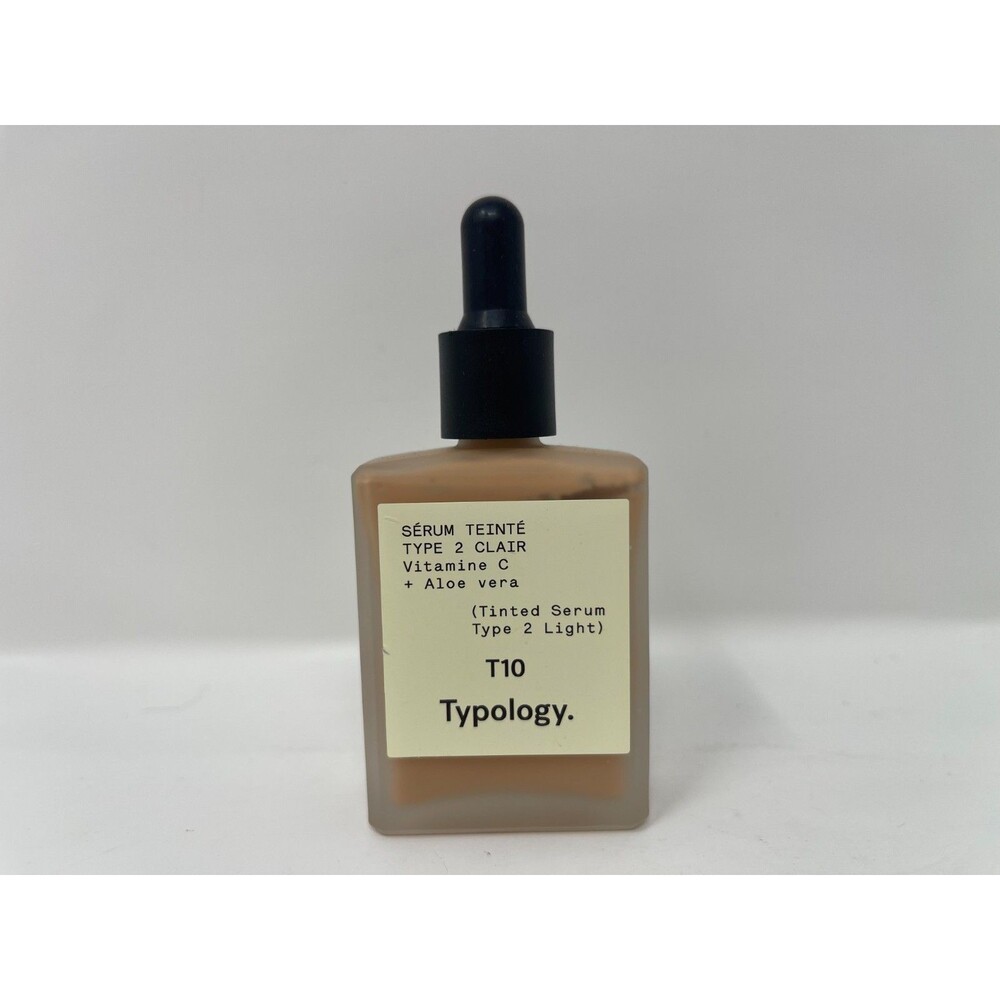 Typology Tinted Serum T10 Type 2 Clair Light ~New wo Box~ Vitamin C + Aloe Vera